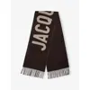Jacquemus Womens Multi-brown L'echarpe Wool-knitted Fringed Scarf