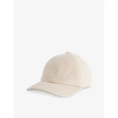 Jacquemus Womens Light Beige Cachemiro Brand-embroidery Wool Baseball Cap In Sand