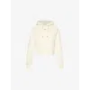 Jacquemus Cotton Hoodie With Drawstring Hood And Ribbed Details In Light Beige