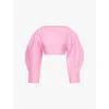 Jacquemus Le Haut Casaco Hollowed Out Blouse In Pink