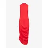 Jacquemus Womens Red The J Sleeveless Stretch-woven Maxi Dress In Red