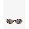 Jacquemus Womens T-shell Jac4c9sun Ovalo Oval-frame Acetate Sunglasses In T-shell