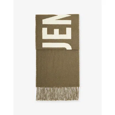 Jacquemus Womens The  Wool Scarf Khaki