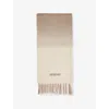 Jacquemus Womens Multi-beige The Moisson Wool-blend Scarf