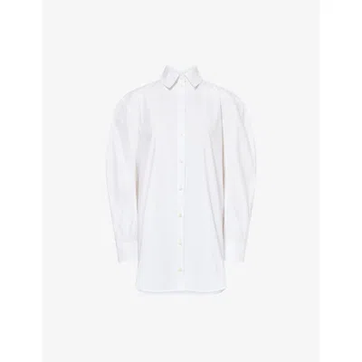 Jacquemus Womens White La Robe Chemise Cotton Shirt Dress