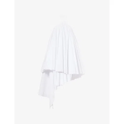 Jacquemus Womens White La Robe Triangle Layered Cotton-blend Dress