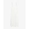 Jacquemus Womens The Bustier Strapless Stretch-woven Maxi Dress White In White