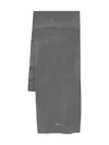 Jacquemus Wool And Cashmere Scarf In Gray