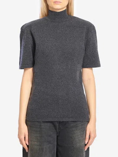 Jacquemus Wool And Cashmere Sweater In Gray