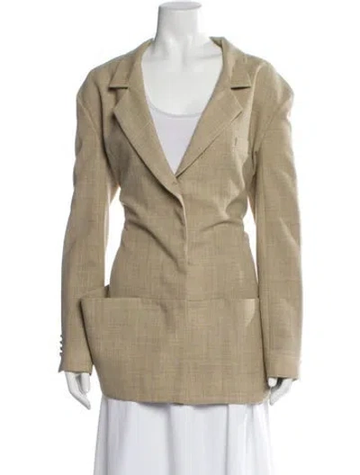 Pre-owned Jacquemus Wool Blazer In Neutral