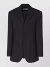 JACQUEMUS WOOL BLAZER WITH LAPELS AND CENTRAL VENT