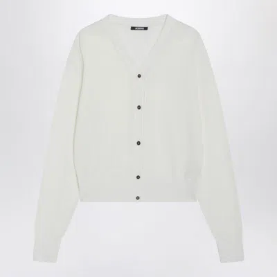 Jacquemus Wool-blend Cardigan In White