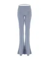 Jacquemus Ladies Light Blue Tangelo Flared Trousers In Blue