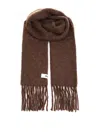 Jacquemus Women Wool Blend Scarf In Brown