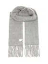 Jacquemus Women Wool Blend Scarf In Gray