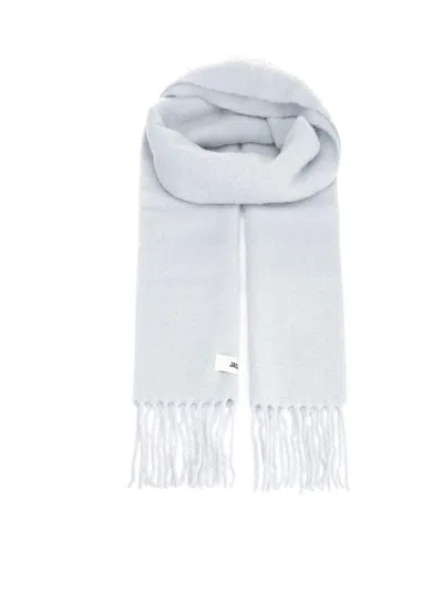 Jacquemus Wool Blend Scarf In Purple