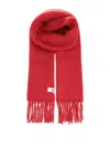 Jacquemus Wool Blend Scarf Scarves And Foulards Red In Red