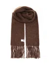 Jacquemus Wool Blend Scarf Scarves And Foulards Brown