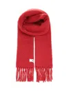 Jacquemus Wool Blend Scarf Scarves And Foulards Red In Red