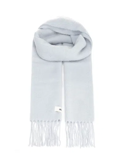 Jacquemus Wool Blend Scarf Scarves And Foulards Violet In Blue