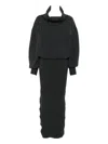 Jacquemus Wool-blend Turtleneck Dress In Gray