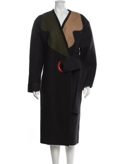 Pre-owned Jacquemus Wool Coat In Black