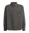 Jacquemus Wool-cotton Twill Shirt Jacket In Gray