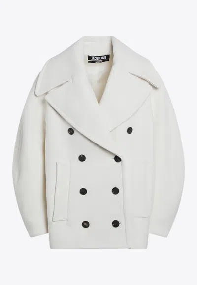 JACQUEMUS WOOL DOUBLE-BREASTED COAT