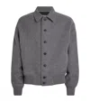 Jacquemus Mens Grey Feltro Pointed-collar Wool Bomber Jacket In Gray