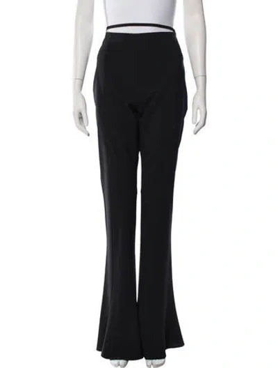 Pre-owned Jacquemus Wool Flared Pants In Black