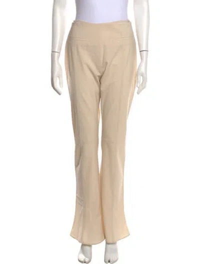 Pre-owned Jacquemus Wool Flared Pants In Neutrals