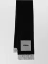 Jacquemus Lecharpe Rond Carre Scarf In Black