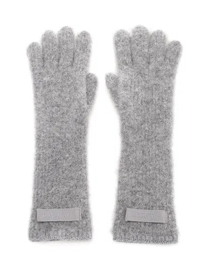 Jacquemus Wool Gloves Grey