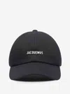 Jacquemus Gadjo Baseball Cap With Logo Plaque In Black