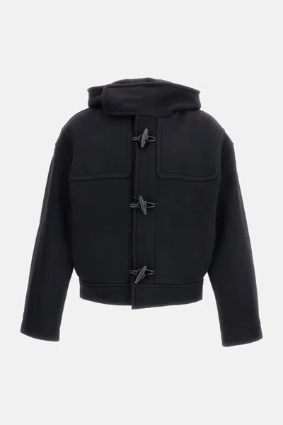 Jacquemus Wool Jacket Le Duffle Cabana In Black