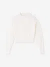 Jacquemus The Embroidered Cropped Sweater In White