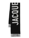 Jacquemus Wool Fringed Rectangular Scarf In Brown