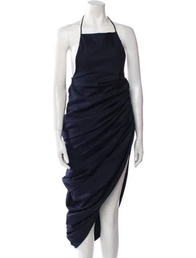 Pre-owned Jacquemus Wool Long Dress In Blue