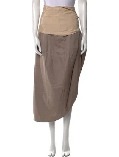 Pre-owned Jacquemus Wool Long Skirt In Neutral