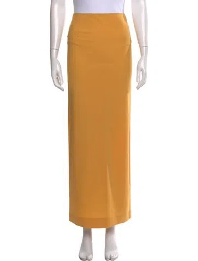 Pre-owned Jacquemus Wool Long Skirt W/ Tags In Yellow