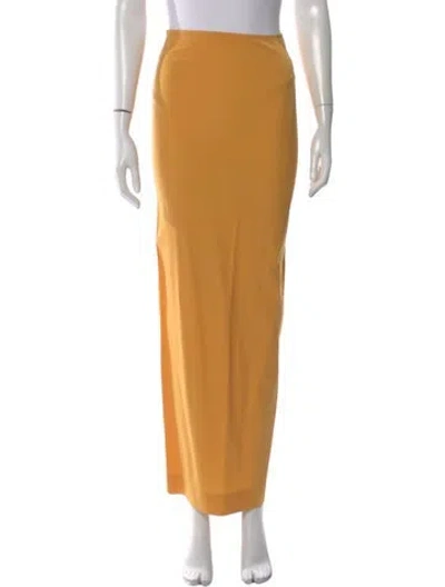 Pre-owned Jacquemus Wool Long Skirt In Yellow