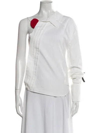 Pre-owned Jacquemus Wool Long Sleeve Top In White