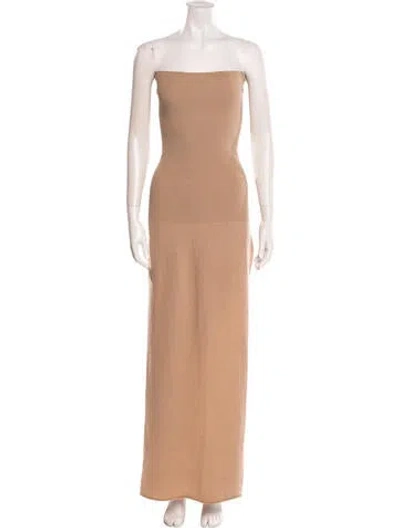 Pre-owned Jacquemus Wool Midi Length Dress In Brown