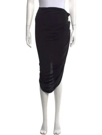 Pre-owned Jacquemus Wool Midi Length Skirt In Black