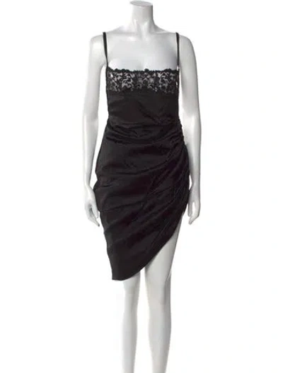 Pre-owned Jacquemus Wool Mini Dress In Black