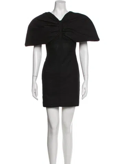 Pre-owned Jacquemus Wool Mini Dress In Black