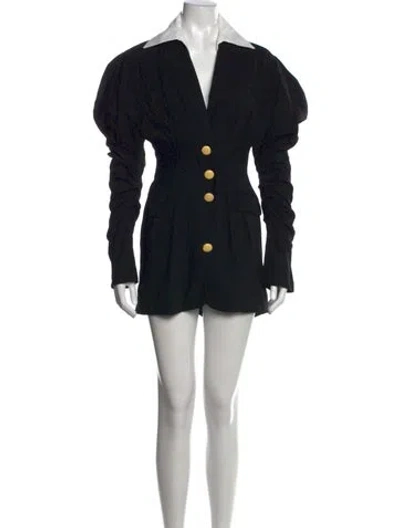 Pre-owned Jacquemus Wool Mini Dress In Black