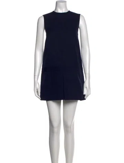 Pre-owned Jacquemus Wool Mini Dress In Black