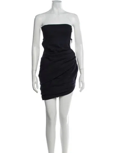 Pre-owned Jacquemus Wool Mini Dress In Blue