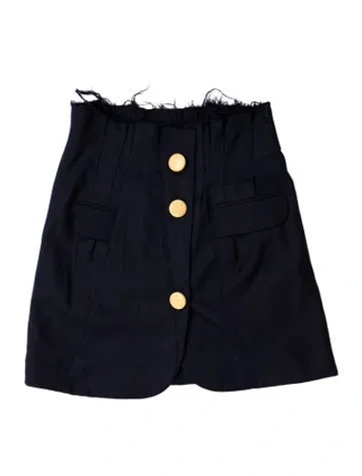 Pre-owned Jacquemus Wool Mini Skirt In Blue